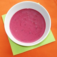 Tejszínes erdei gyümölcs leves